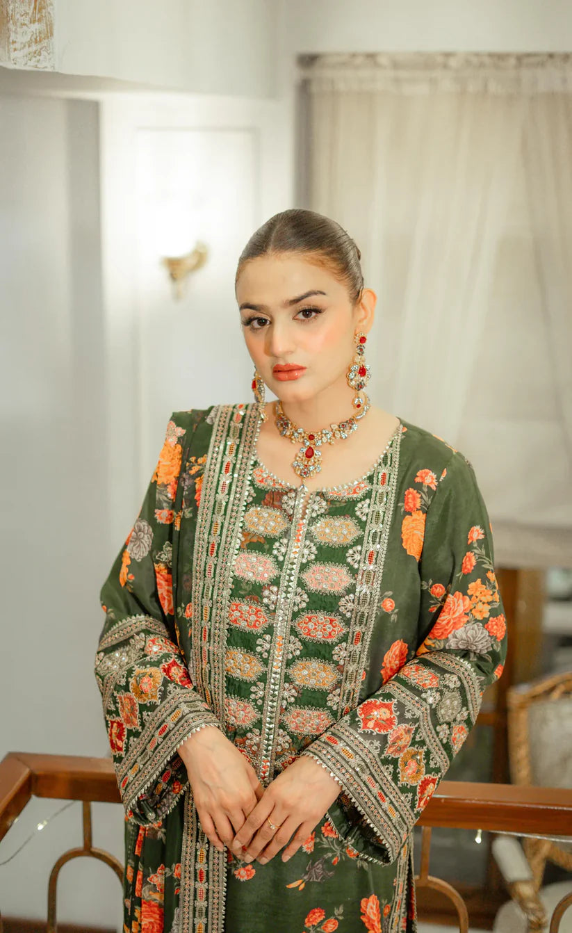 kareena - Heavy Embroidered Silk 3 Pc Suit