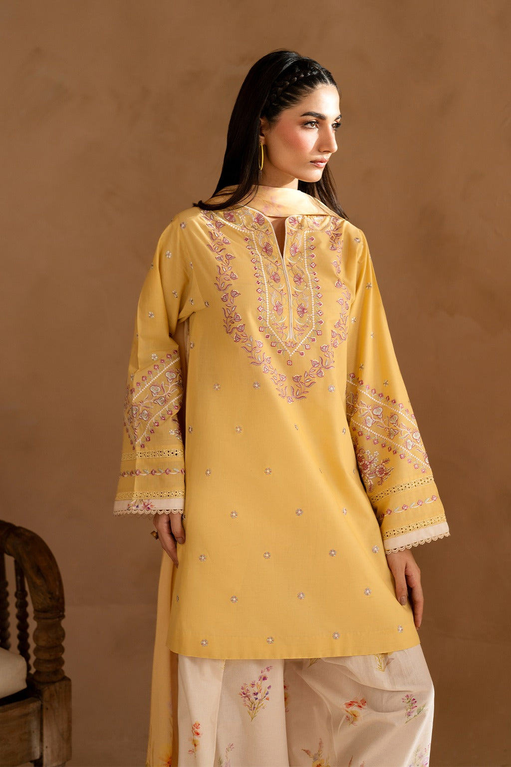 Benish Embroidered 3pcs