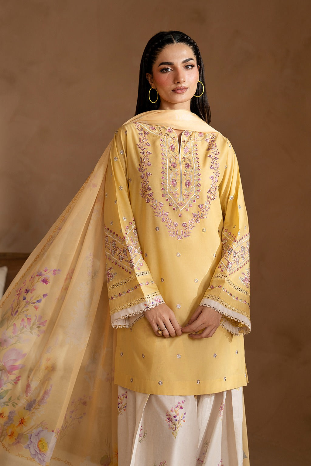Benish Embroidered 3pcs